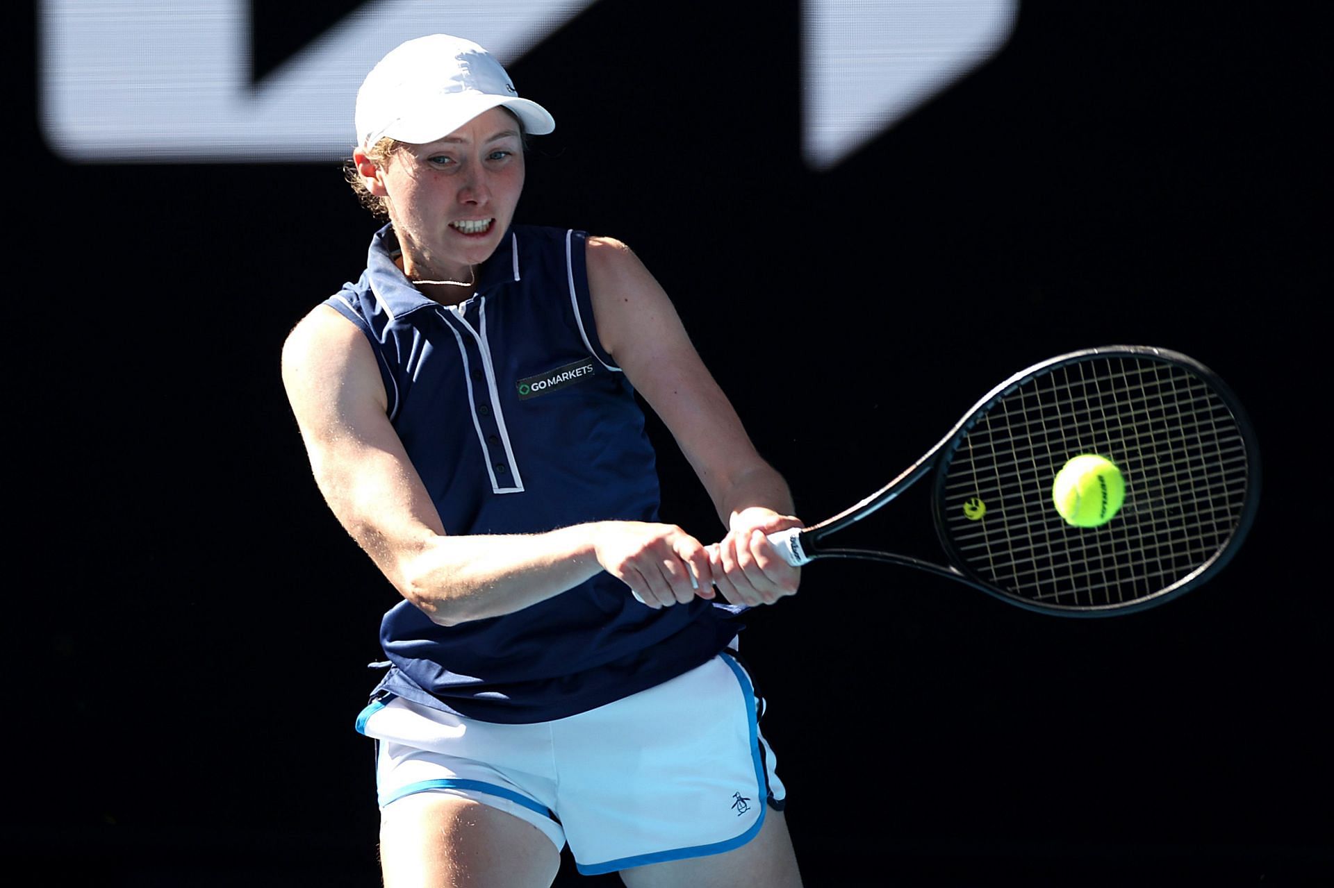 Cristina Bucsa in action at the 2023 Australian Open