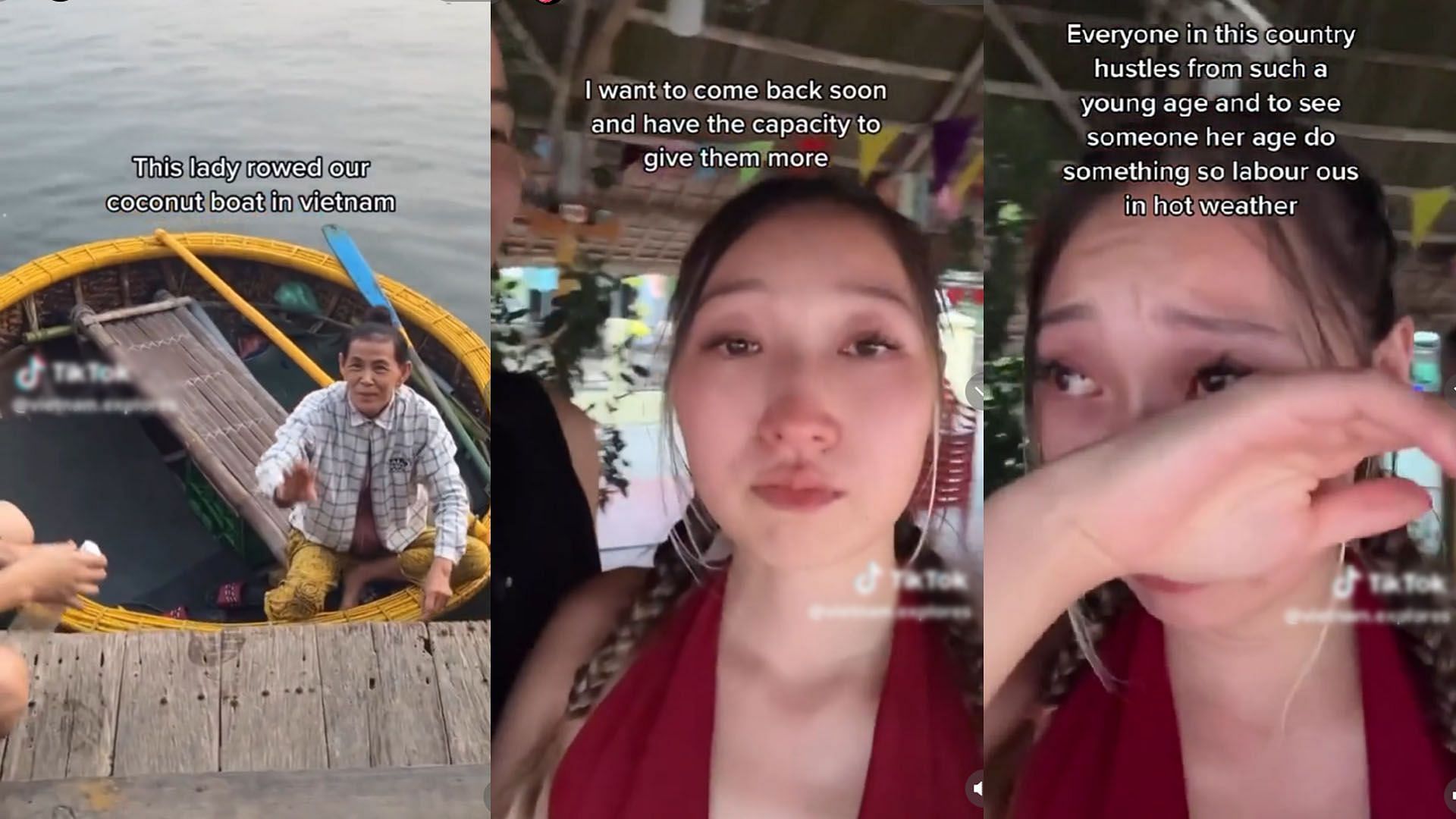 TikToker faces backlash after sharing video of her trip to Vietnam (image via TikTok/@vietnam.explores)