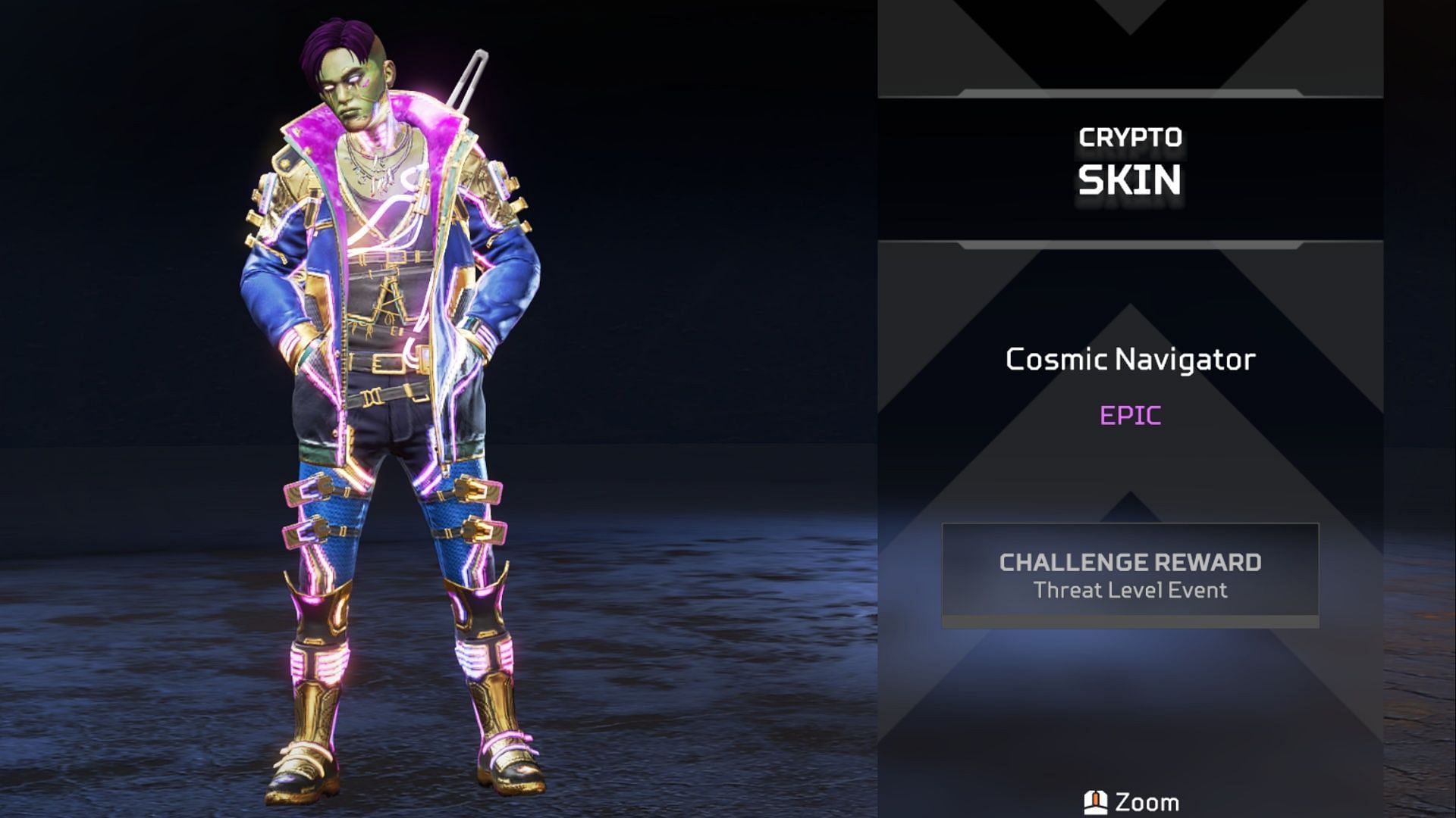 The epic Cosmic Navigator Crypto skin in Apex Legends (Image via EA)