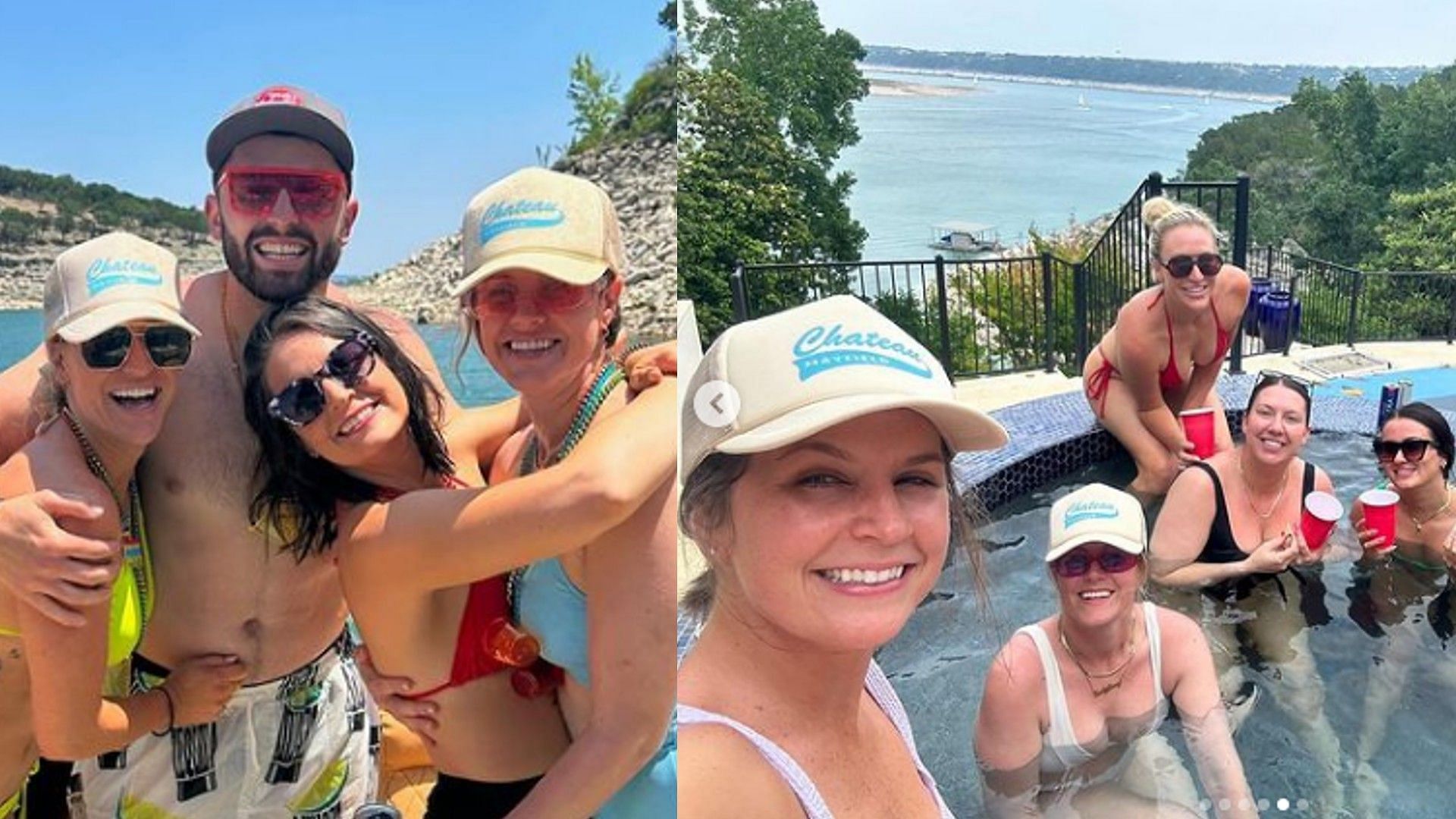 Baker and Emily Mayfield enjoy water-soaked getaway - Courtesy of Emily Mayfield on Instagram