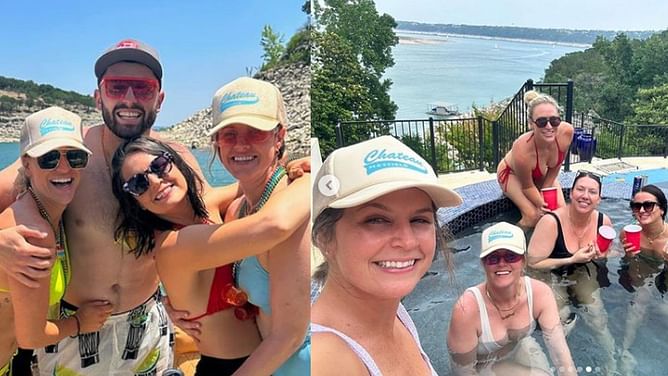 In Photos: Baker Mayfield and wife Emily take a stunning offseason getaway as 2023 season approaches