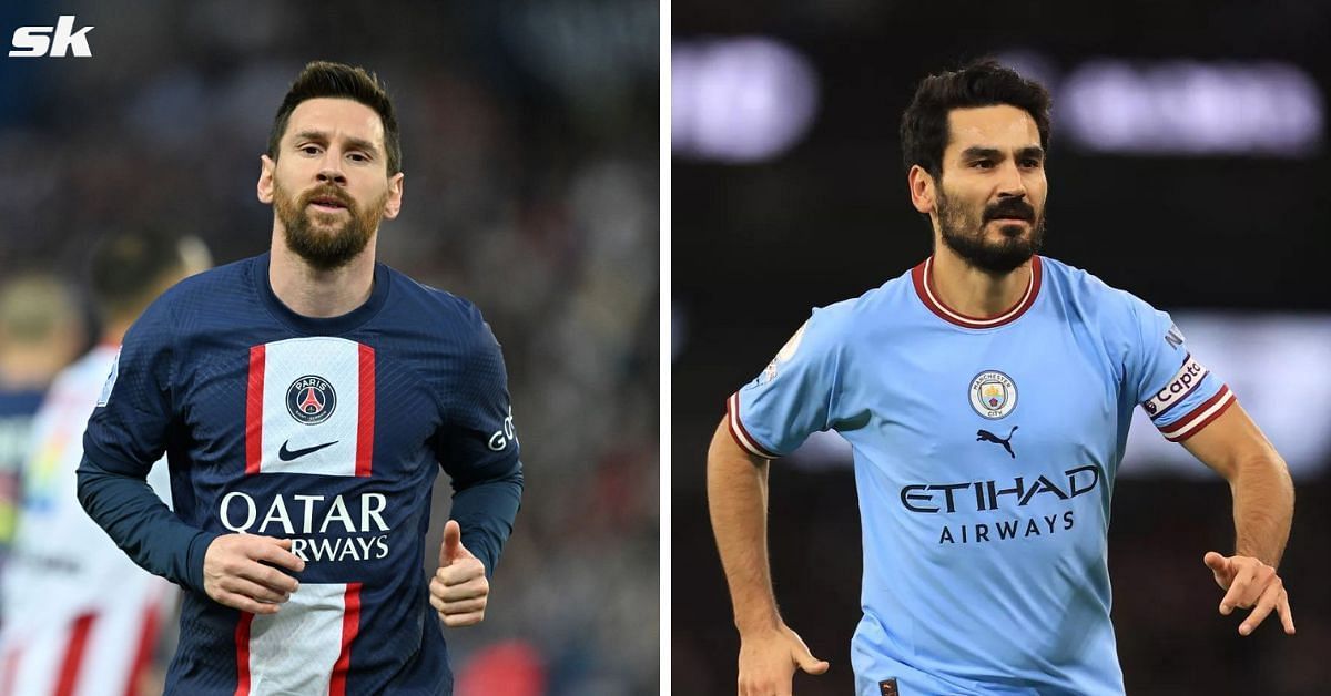 Lionel Messi (left) and Ilkay Gundogan (right)