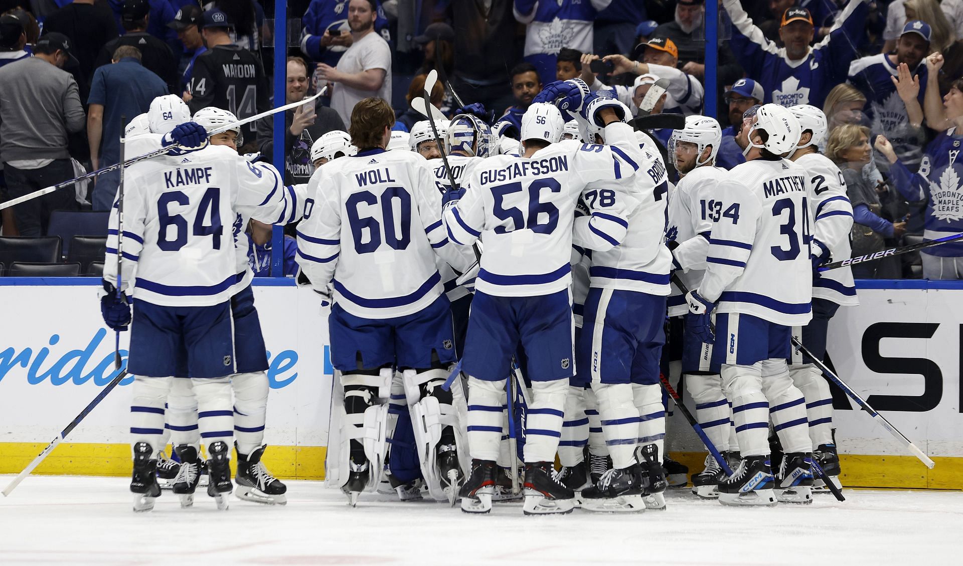 WATCH: Toronto Maple Leafs couple get married just as they win Game 6 ...