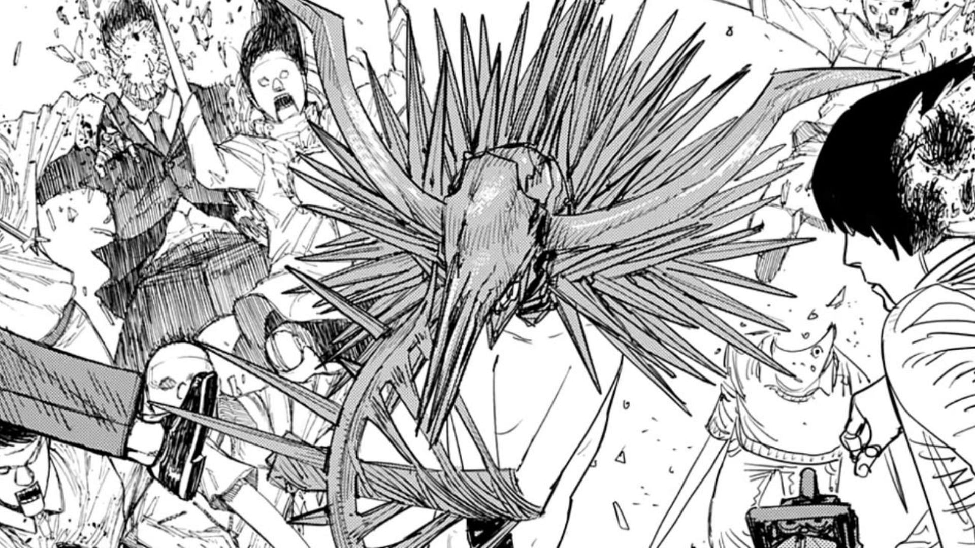 Quanxi using her Crossbow Devil form as seen in the Chainsaw Man manga (Image via Shueisha)