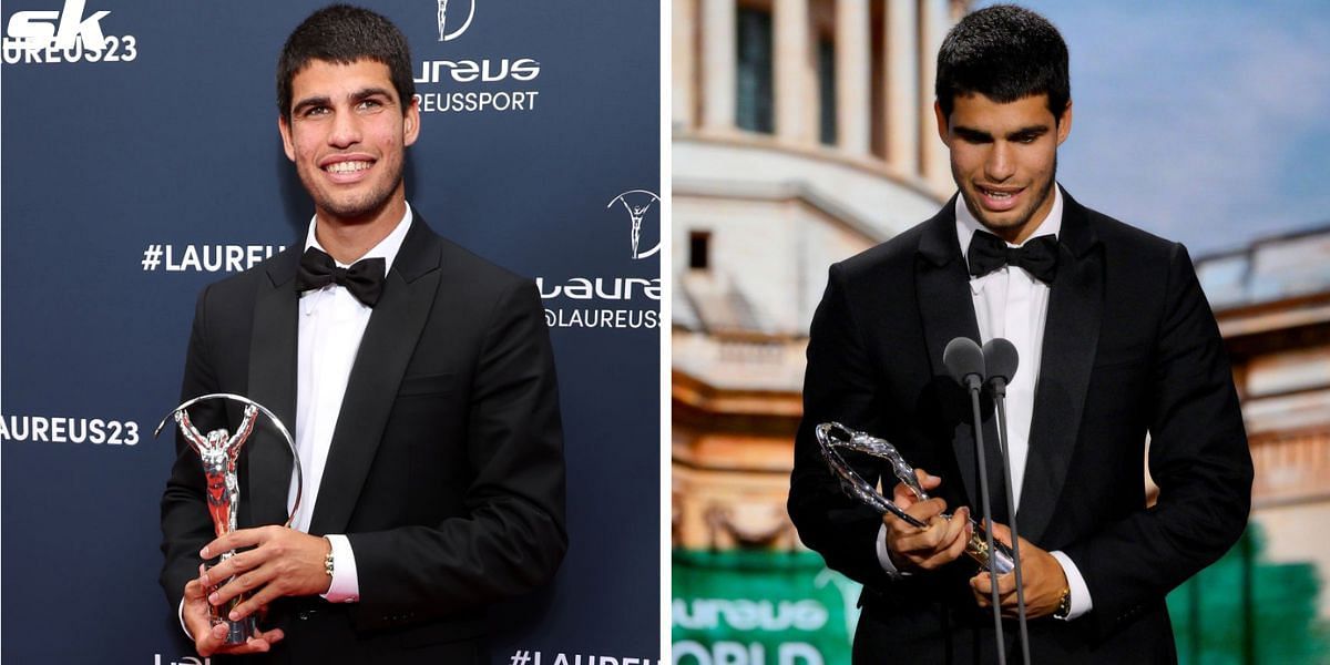 Carlos Alcaraz wins Laureus Breakthrough of the Year 2023; Rafael Nadal ...