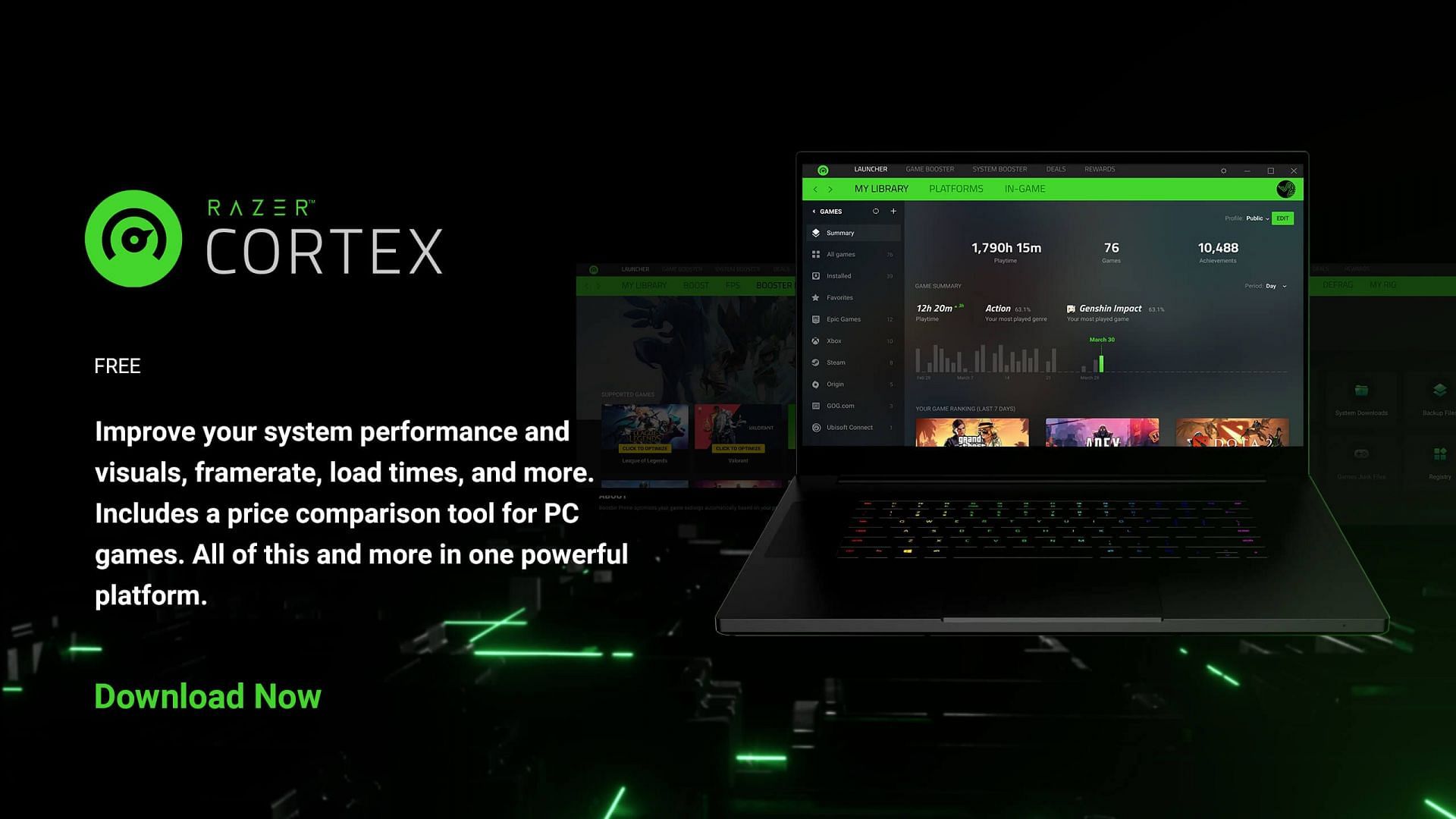 Razer Cortex (Image via Razer)