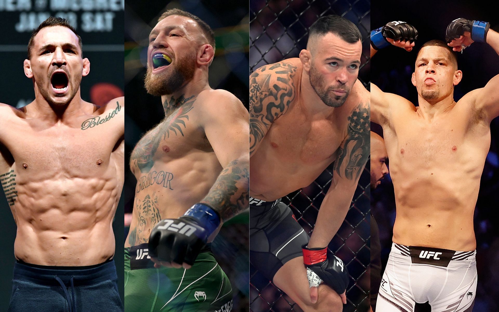 Michael Chandler, Conor McGregor, Colby Covington, and Nate Diaz (Image credits Getty Images)