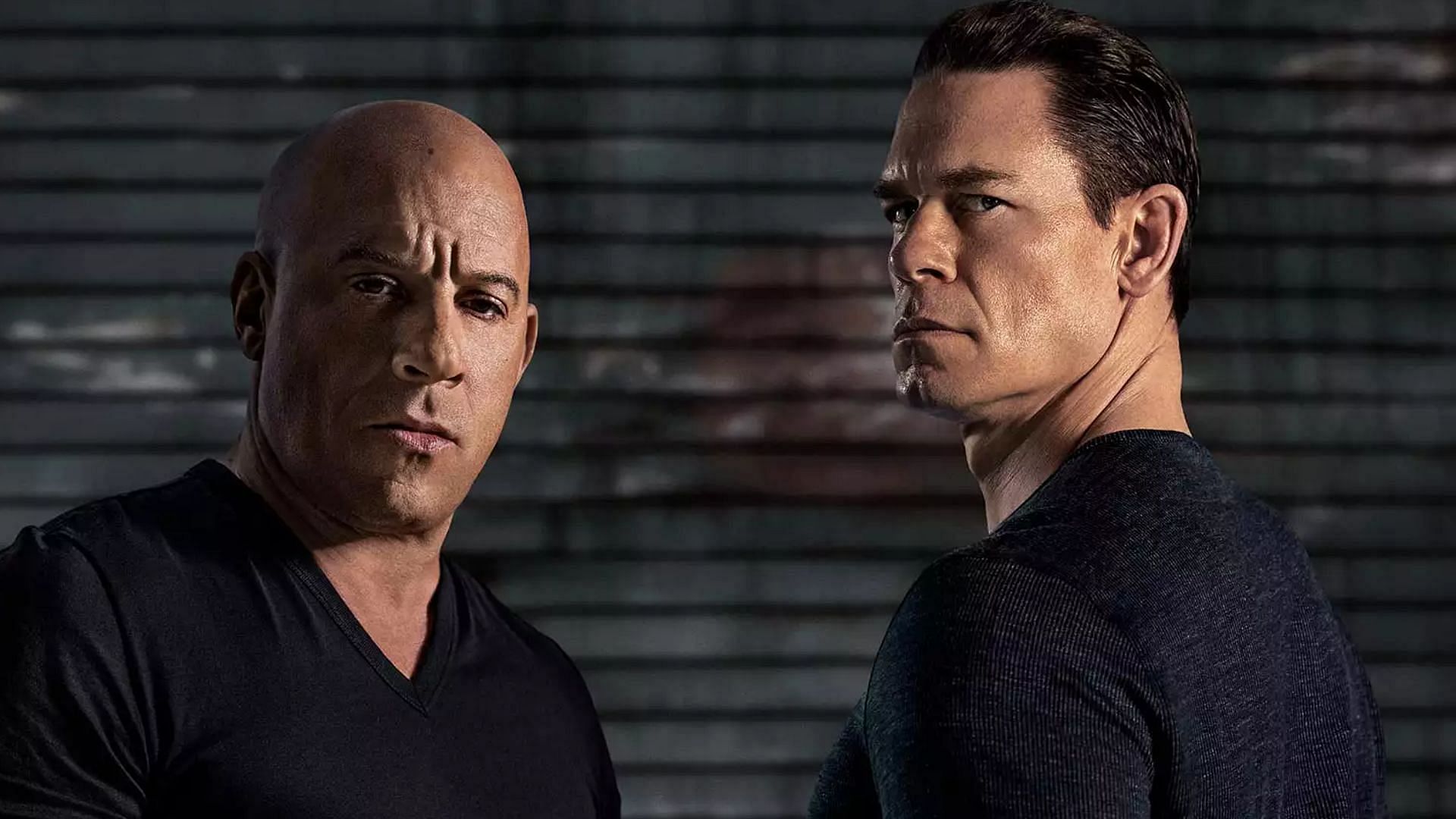 Vin Diesel (Dominic Toretto) and John Cena (Jakob Toretto) in Fast X (Image via Universal)