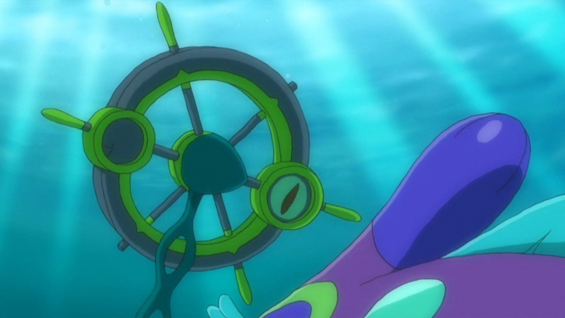 Dhelmise in the Pokemon anime (Image via The Pokemon Company)