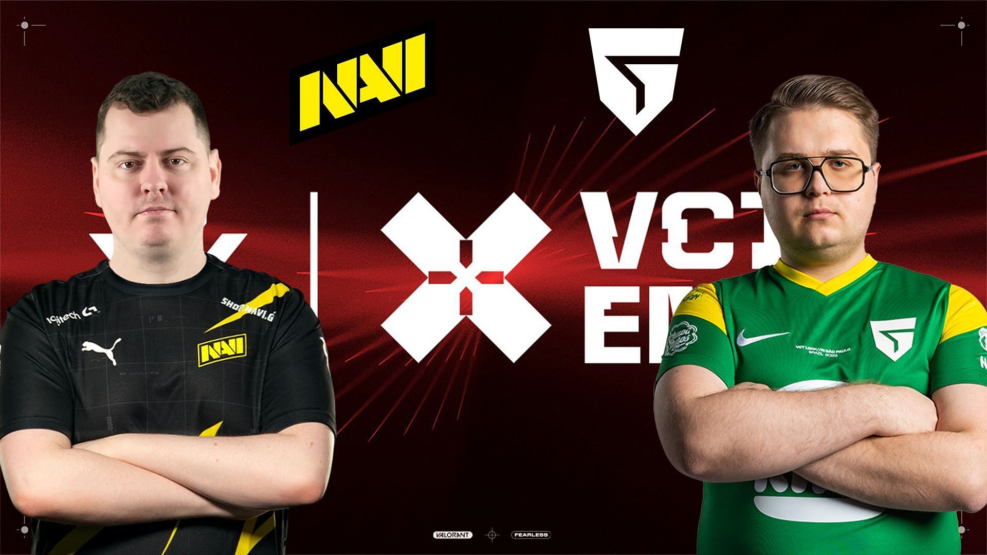 NAVI vs Giants Gaming at VCT EMEA League (Image via Sportskeeda)