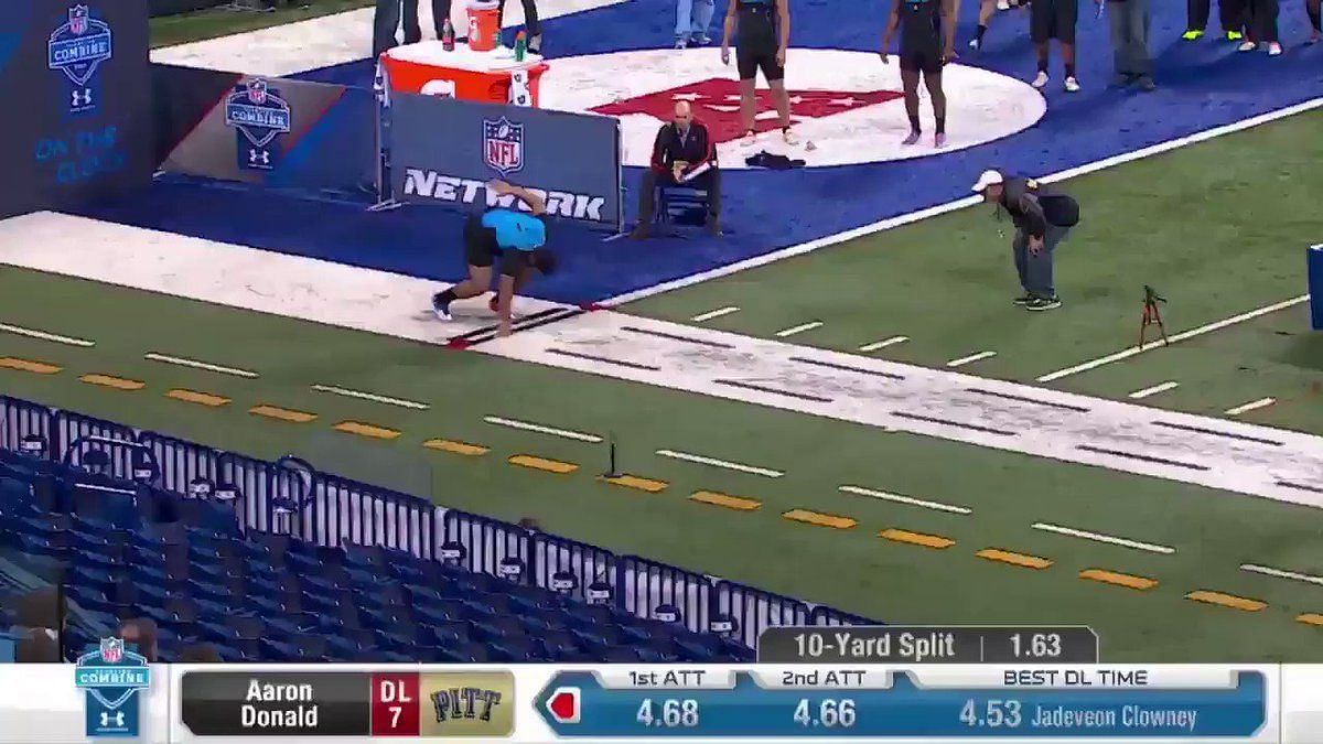 Aaron Donald 40 Time: Slow Motion Breakdown Of How He Ran 4.66 40 Yard Dash  #40yarddash #faster40 