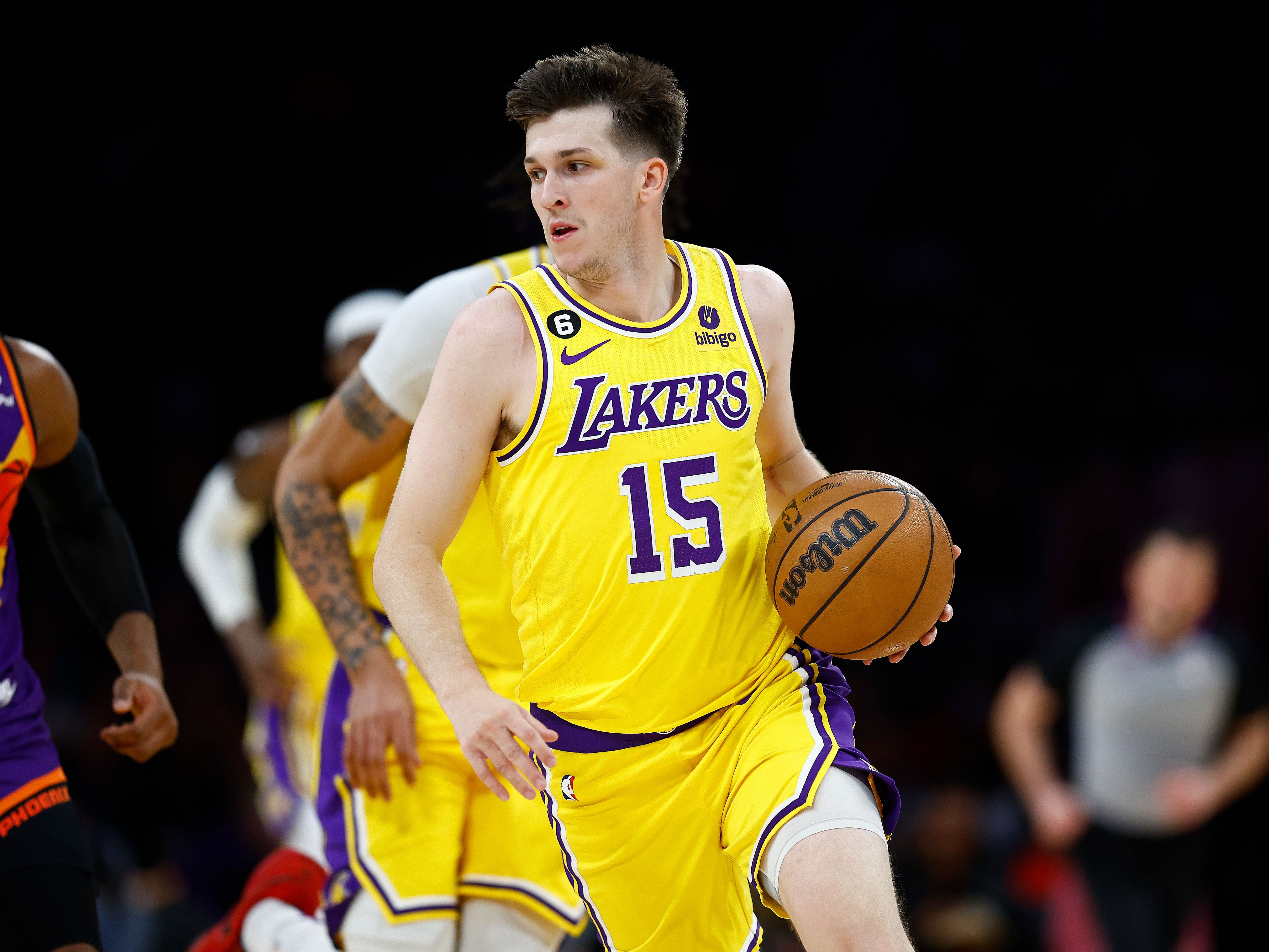 Austin Reaves in action for the LA Lakers