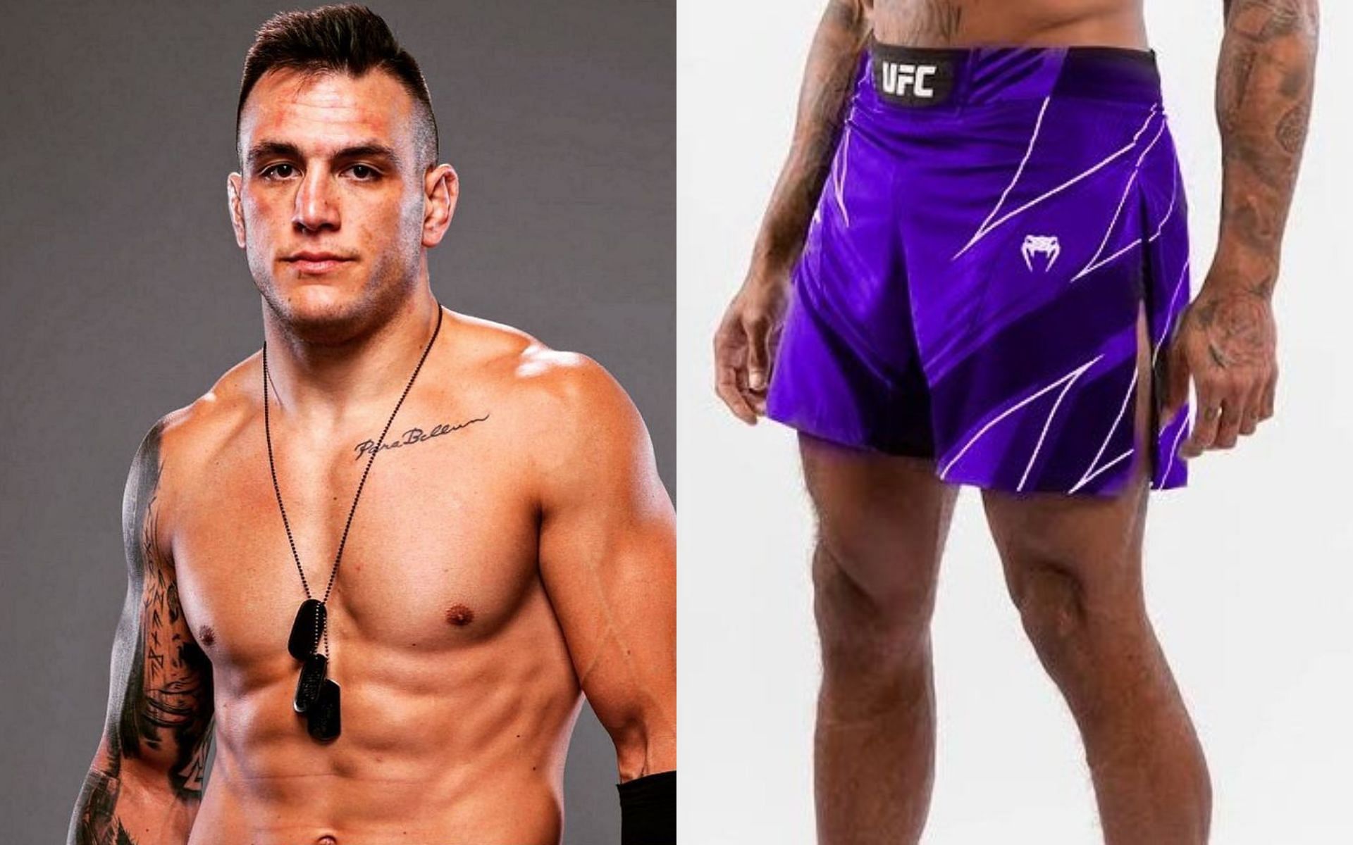 Cody Brundage wanted purple shorts [Image courtesy: @cody_brundage_ on Instagram, @WonderbreadMMA on Twitter]