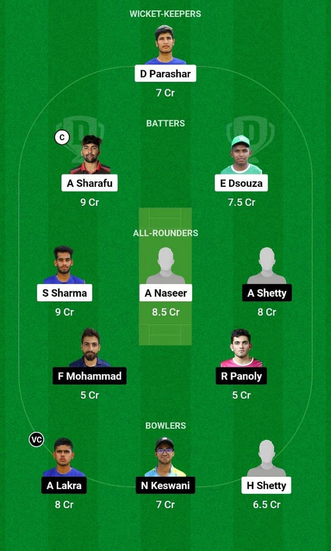 EMB vs DUB Dream11 Prediction Team, Match 5, Grand League