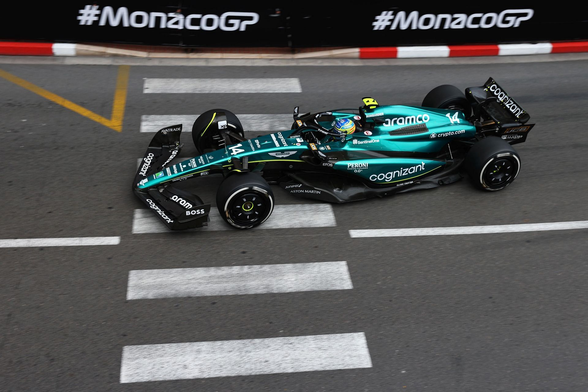 Fernando Alonso in action at the F1 Grand Prix of Monaco