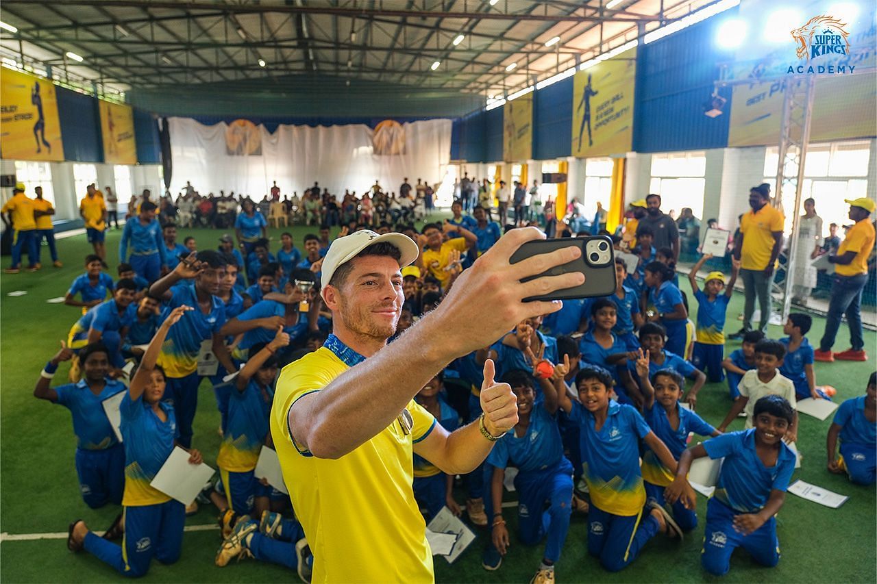 Mitchell Santner was part of the one-year celebrations of the academy last month (Picture Credits: superkingsacademy.com)