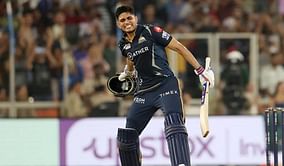 [Watch] Shubman Gill celebrates his third century in IPL 2023 with his signature style during GT vs MI
