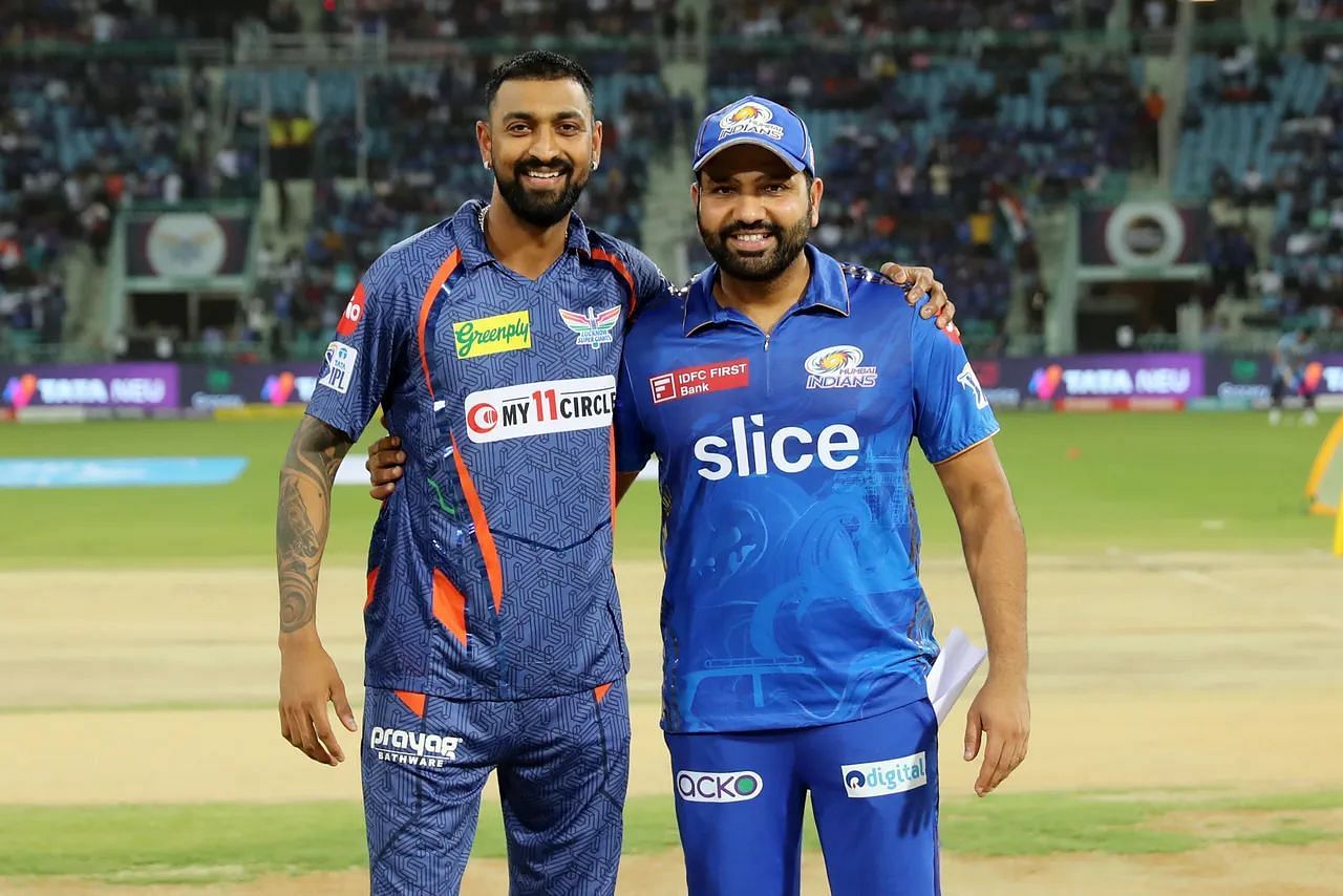 क्रुणाल पांड्या और रोहित शर्मा (Photo - IPL)