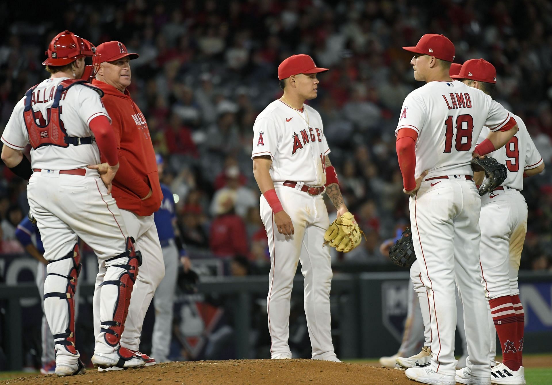 Texas Rangers v Los Angeles Angels