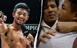 Rodtang consoles Adriano Moraes after ONE Fight Night 10