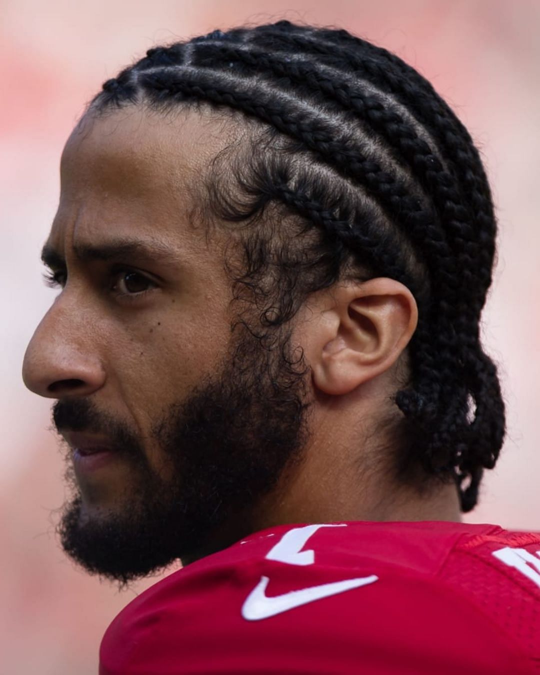 The QB with cornrows while playing with the 49ers.
