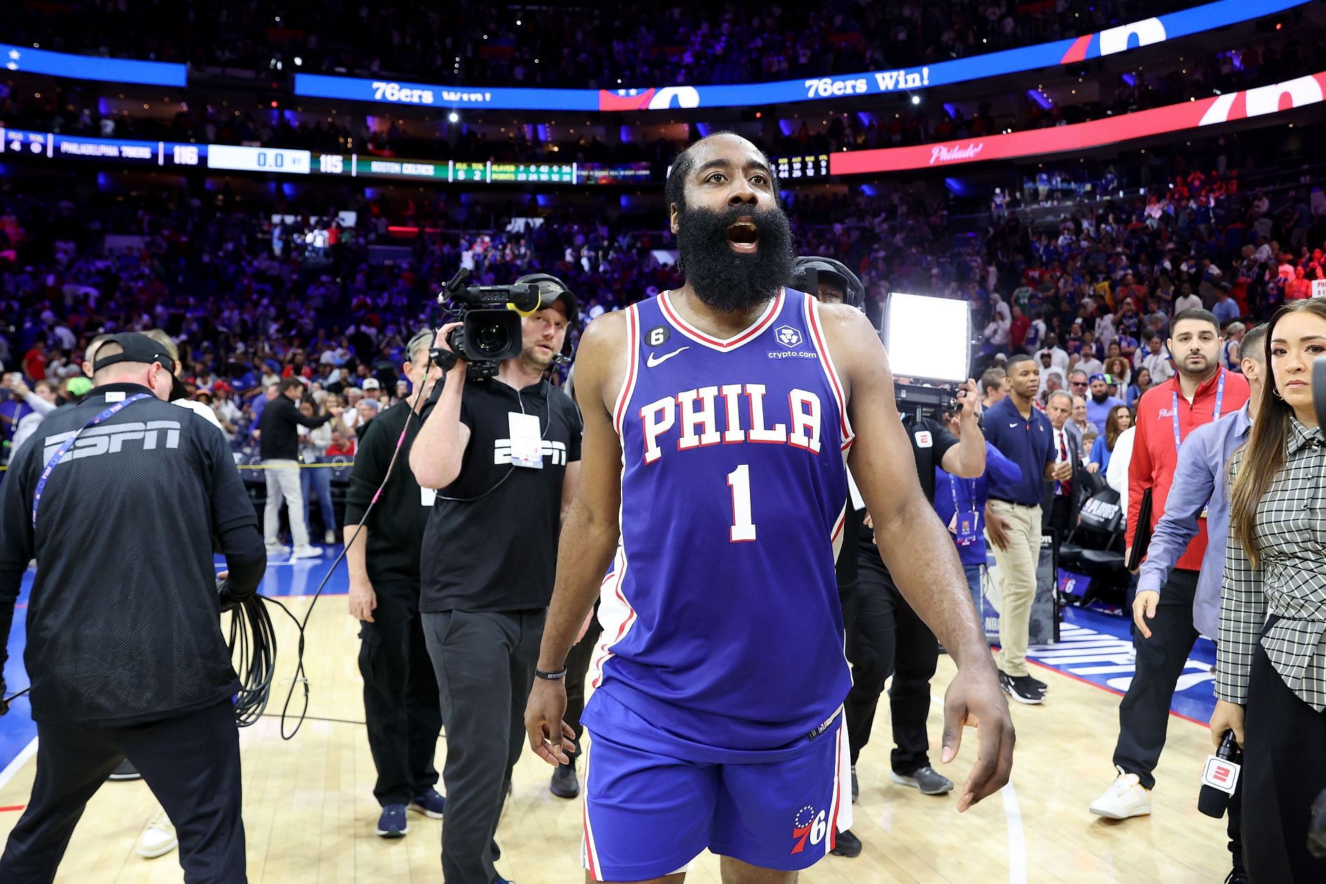 The Philadelphia 76ers suffer from biased NBA announcers as well (Image via Getty Images)
