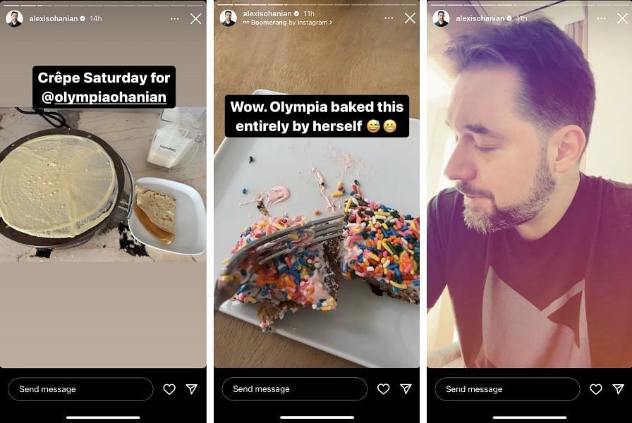 Alexis Ohanian's Instagram stories