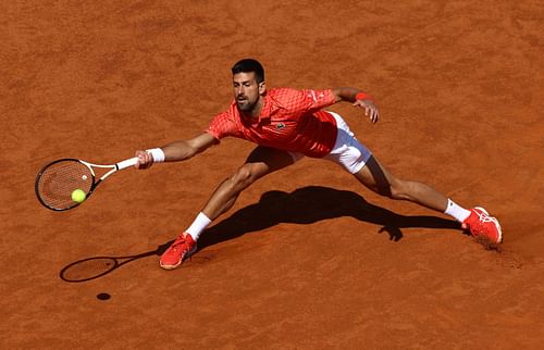 Novak Djokovic at the 2023 Italian Open