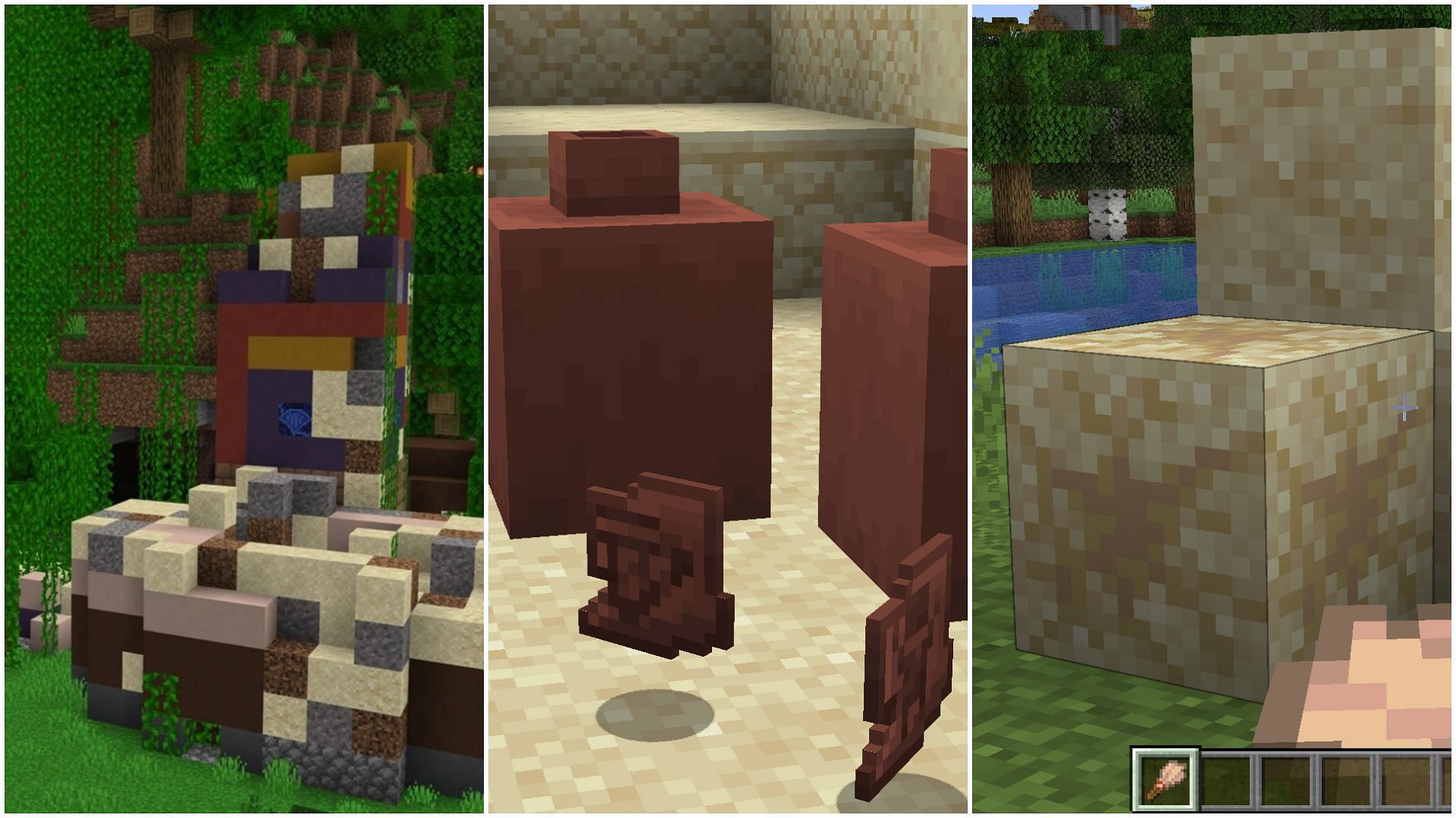 The archeology feature is finally coming to the Minecraft 1.20 Trails and Tales update (Image via Sportskeeda)