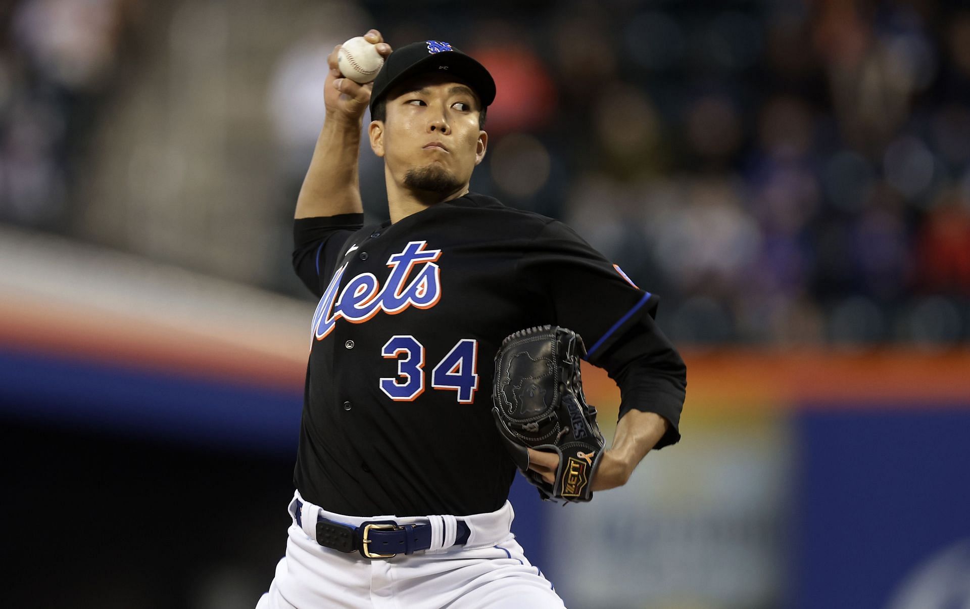 Kodai Senga pitches during the second inning of the game against the Colorado Rockies at Citi Field