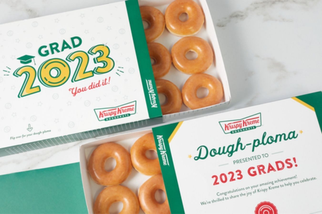 This is the fourth consecutive year the doughnut maker is honoring graduates (Image via investors.krispykreme.com)