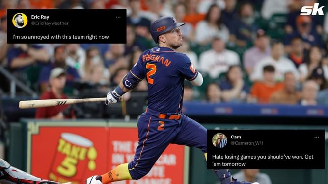 Houston Astros fans enraged as team blows late lead in extra-innings loss to Minnesota Twins: "I’m so annoyed with this team right now"