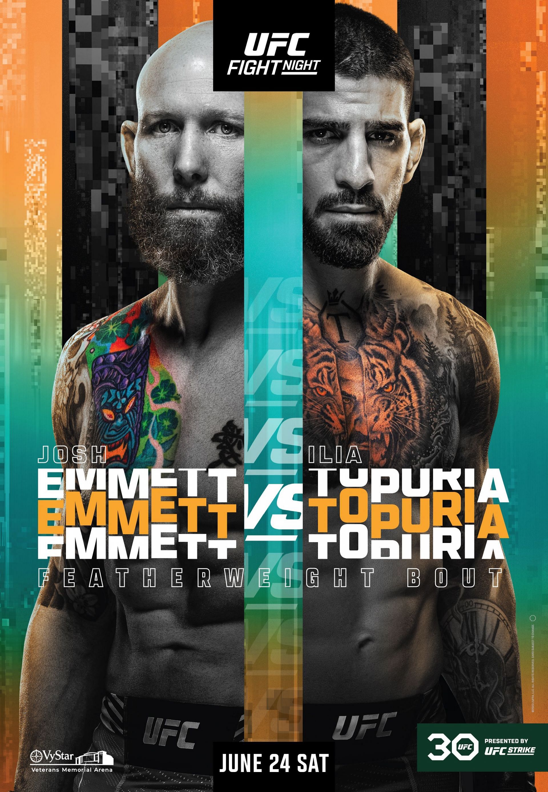 UFC Jacksonville poster [Image via @BigMarcel24 on Twitter]