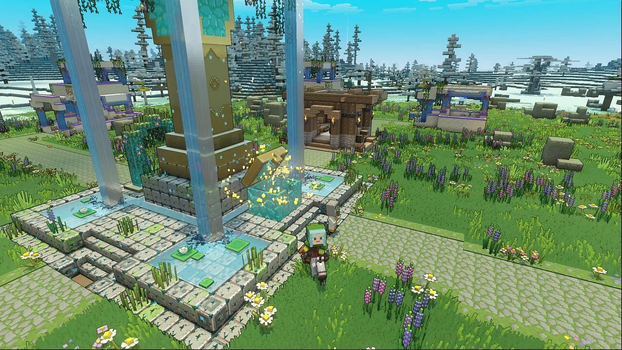 Visit a village to change mounts (Image via Mojang)