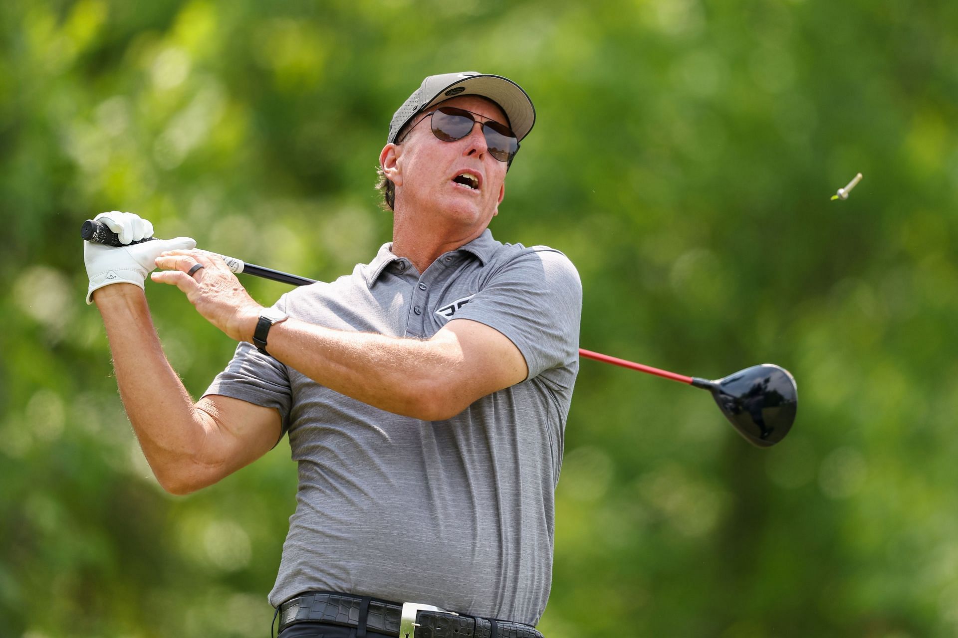Phil Mickelson at the 2023 PGA Championship - Round Two