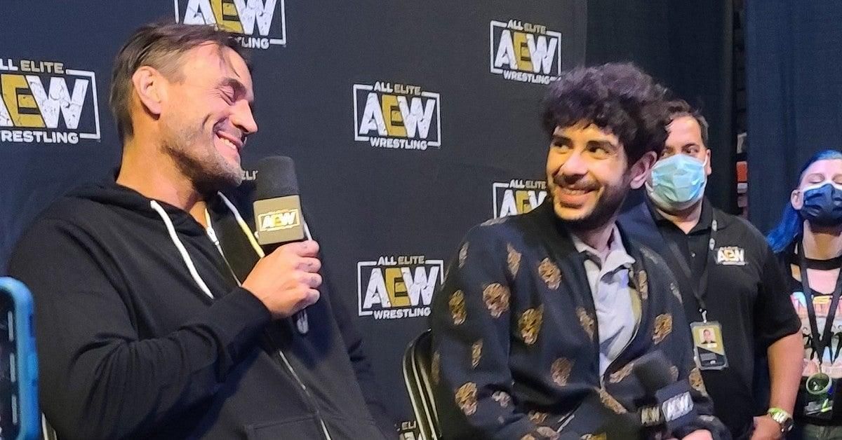 CM Punk and Tony Khan are members of the AEW team