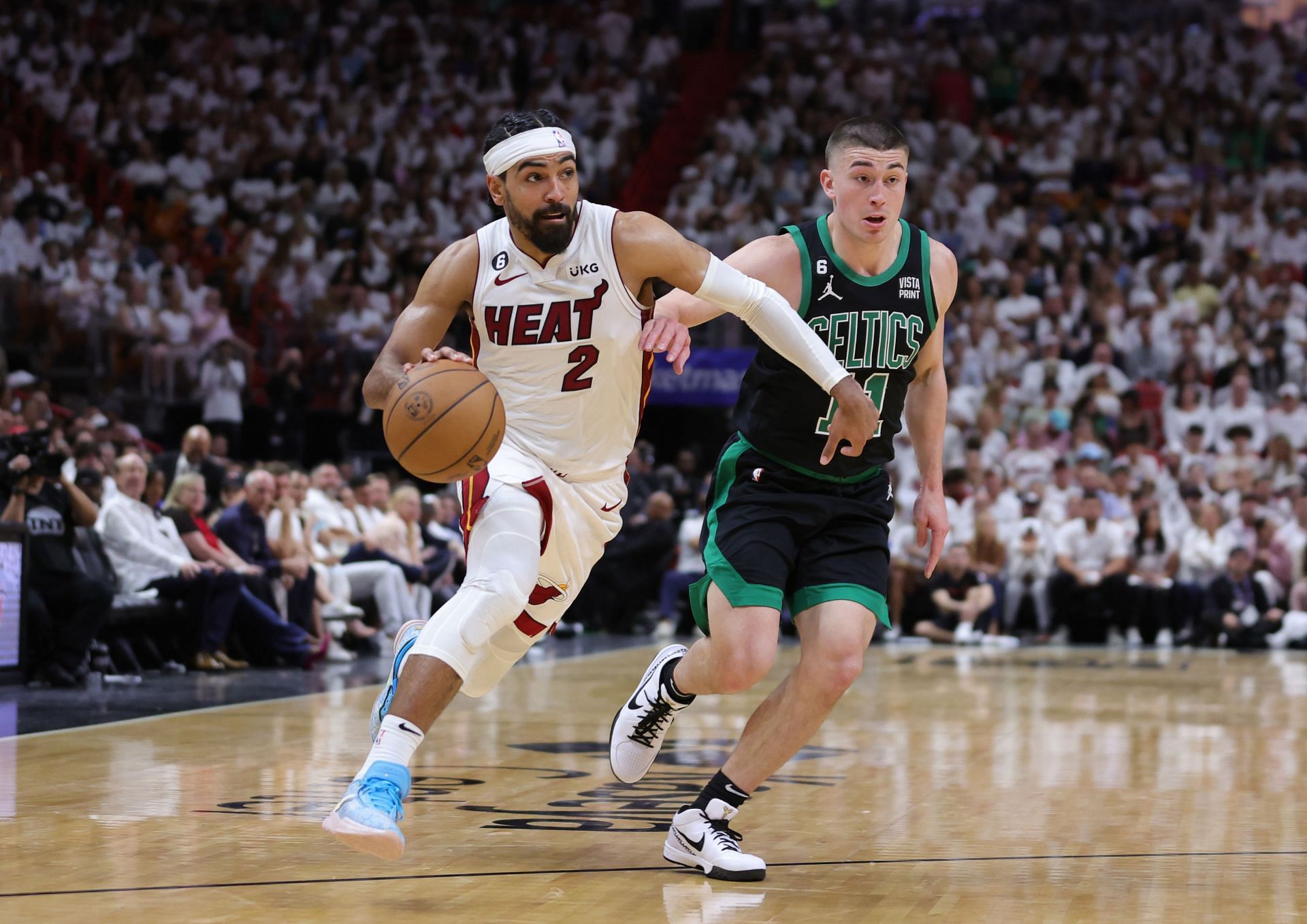 Vincent has been fantastic for the Heat so far in the playoffs (Image via Getty Images)