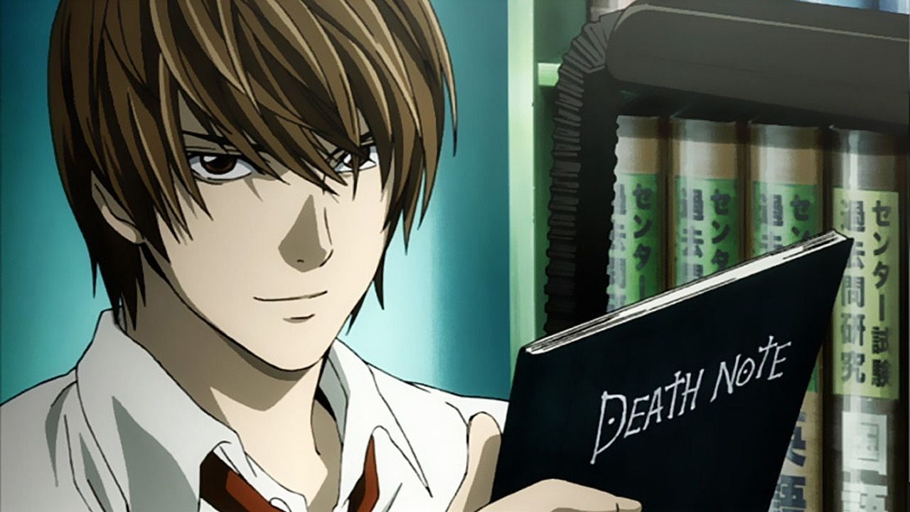 Light with the Death Note as seen in the anime (Image via Madhouse)