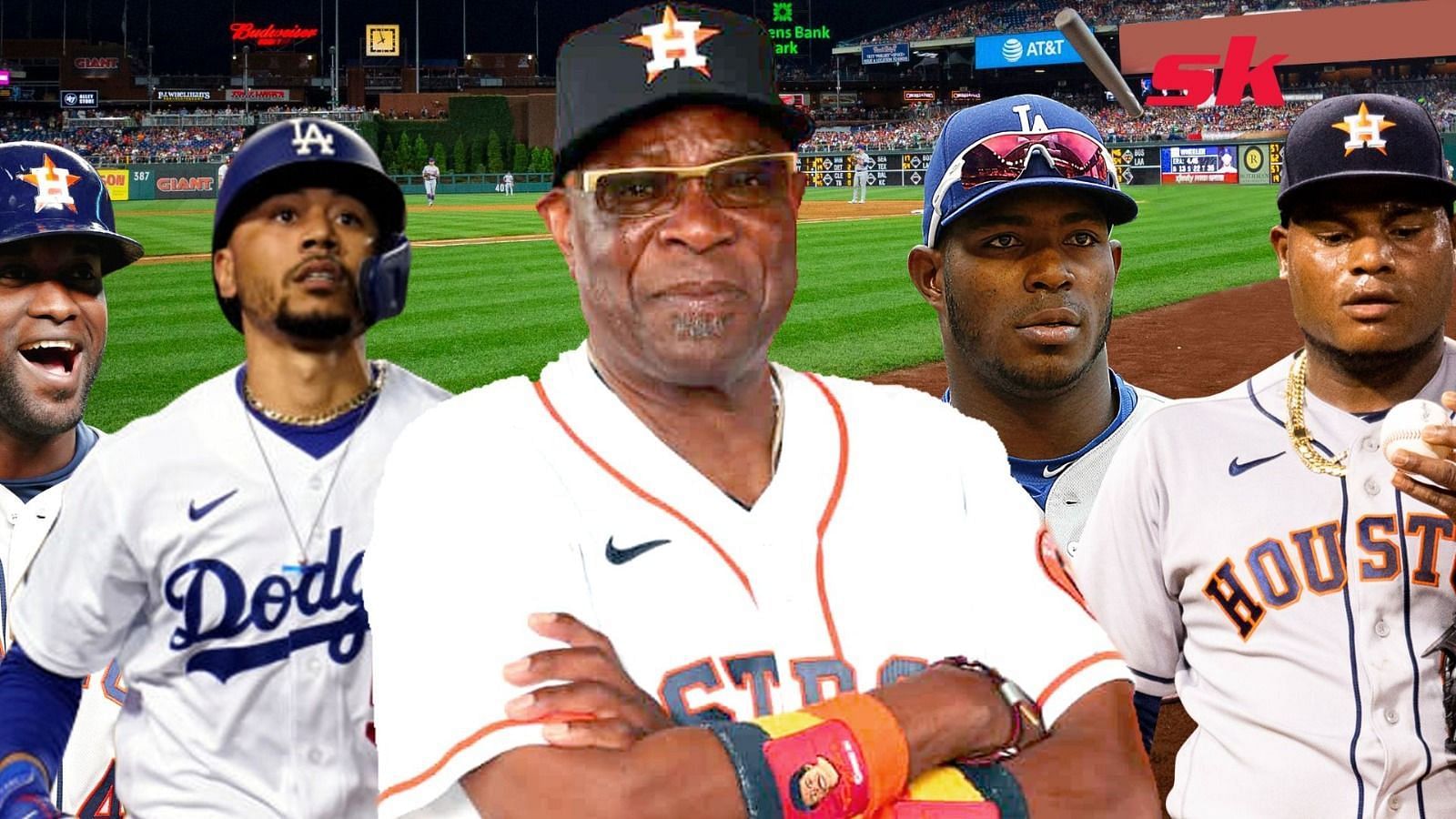 Astros manager Dusty Baker and African-American baseball players