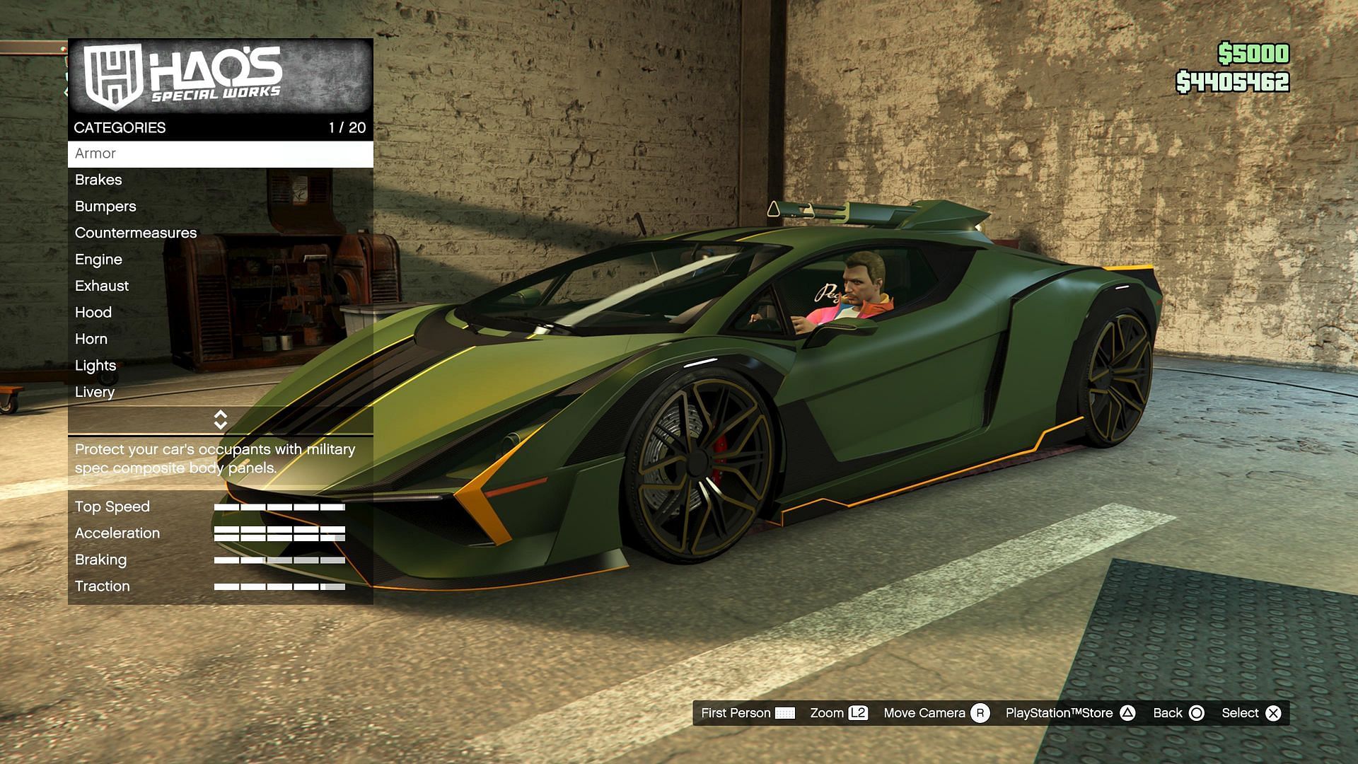 This menu shows a car that already has HSW upgrades (Image via Rockstar Games)