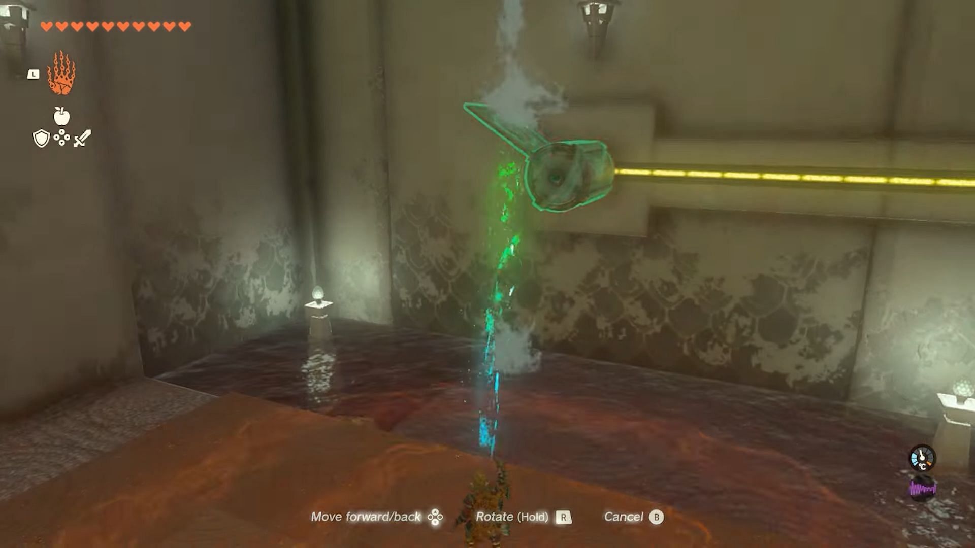 Position the water wheel like so (Image via Nintendo)