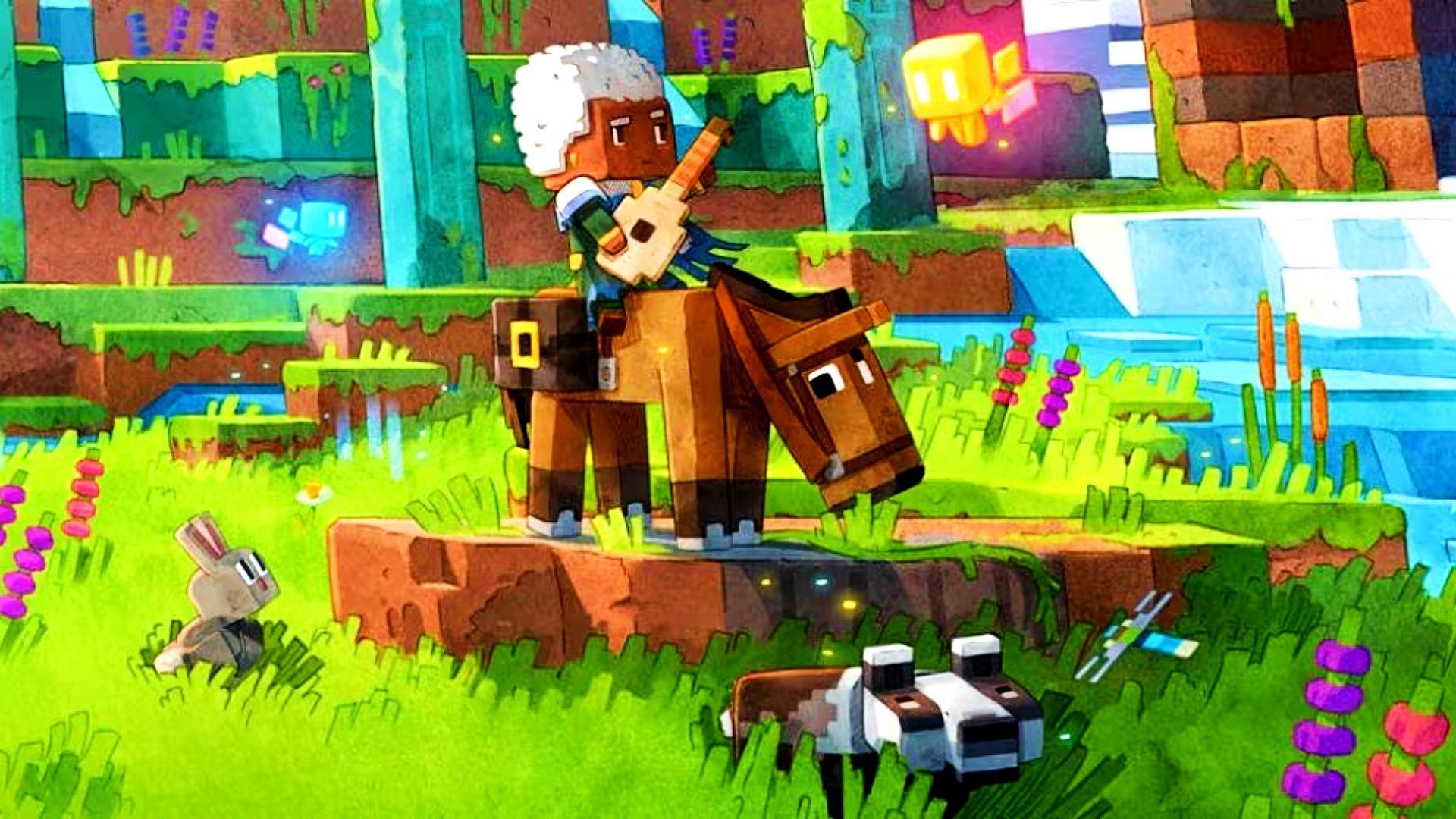 The horse is the first mount you get (Image via Mojang)