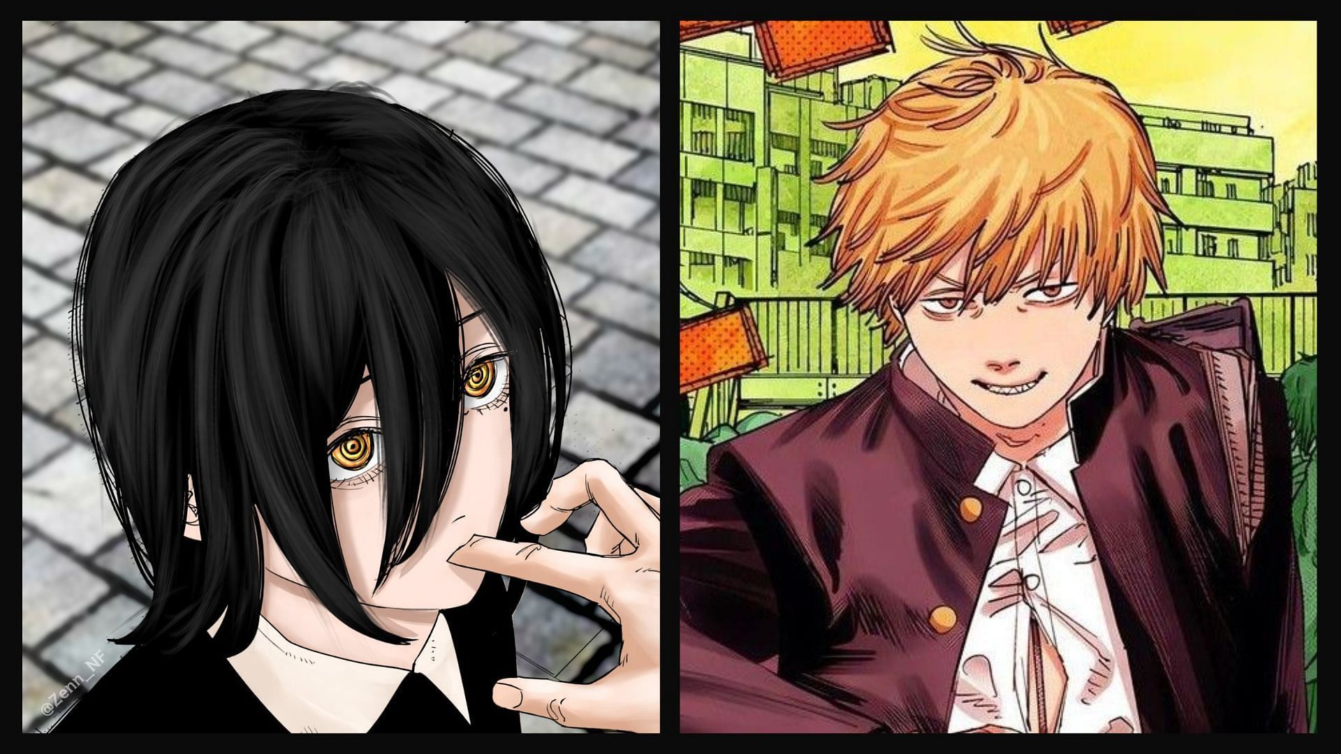 Nayuta and Denji as seen in Chainsaw Man