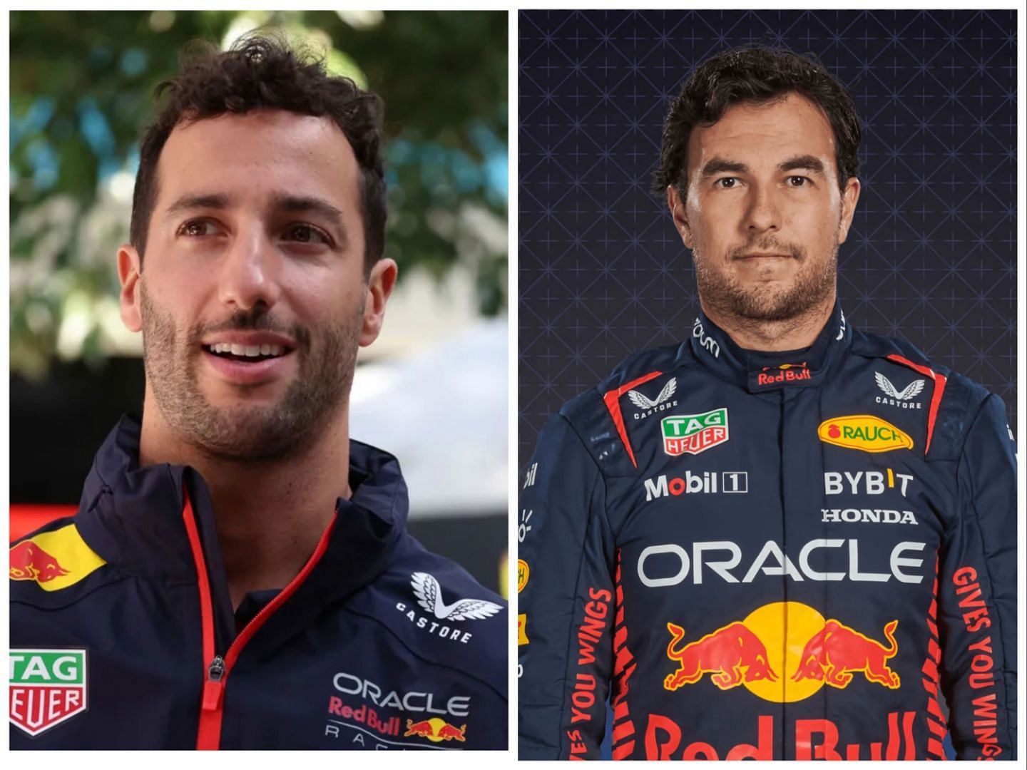 Daniel Ricciardo and Sergio Perez