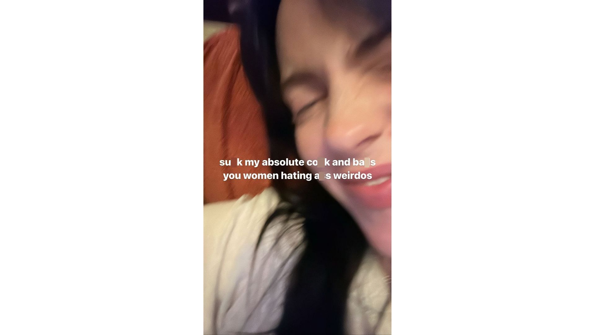 Billie Eilish&#039;s message to haters on her Instagram (Image via Instagram/ Billie Eilish)