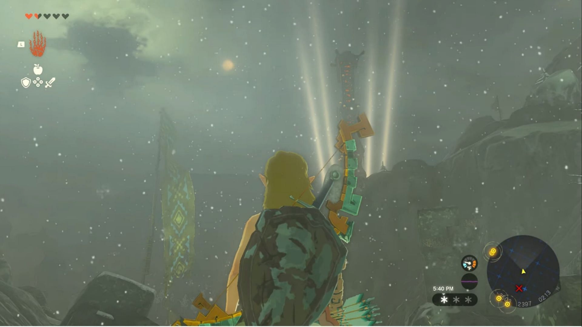 Make sure you pack warm clothes before heading to Rospro Skyview Tower in Zelda.