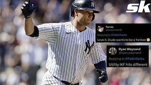 New York Yankees fans ecstatic as Isiah Kiner-Falefa becomes the hero in extras: "Love it. Dude wants to be a Yankee" "Utility IKF hits different"