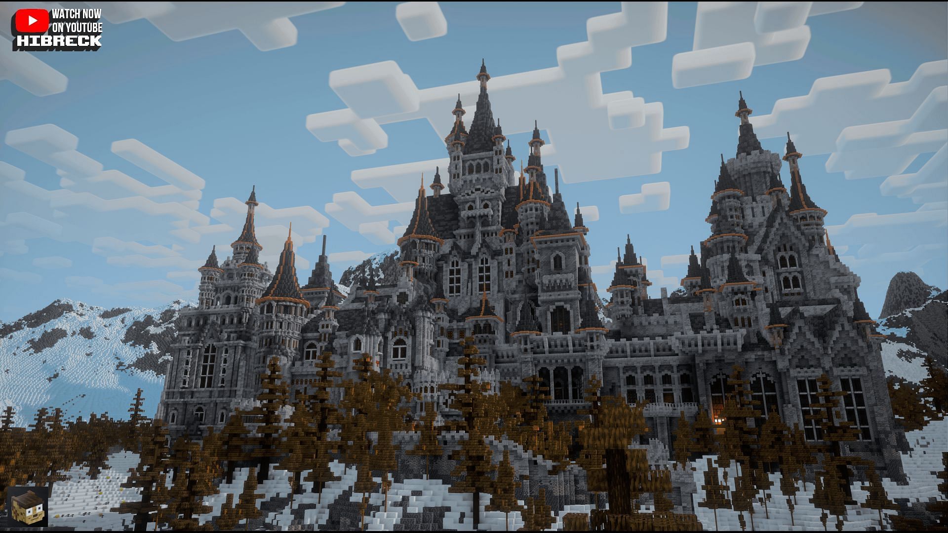 The Dimitrescu Castle from Resident Evil Villlage in Minecraft (Image via Reddit by u/hibreck)