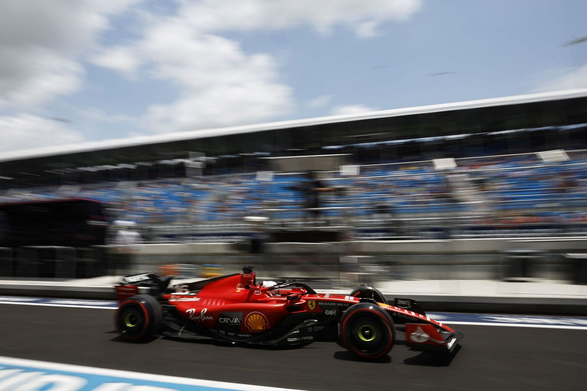 Charles Leclerc in F1 Grand Prix of Miami - Final Practice