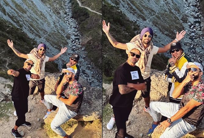 [Watch] "Hello Dharamshala" - Shikhar Dhawan and his PBKS teammates visit a scenic location in Dharamshala